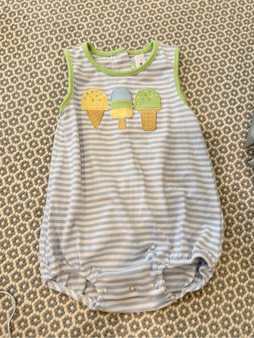 Jellybean Ice Cream Applique Bubble